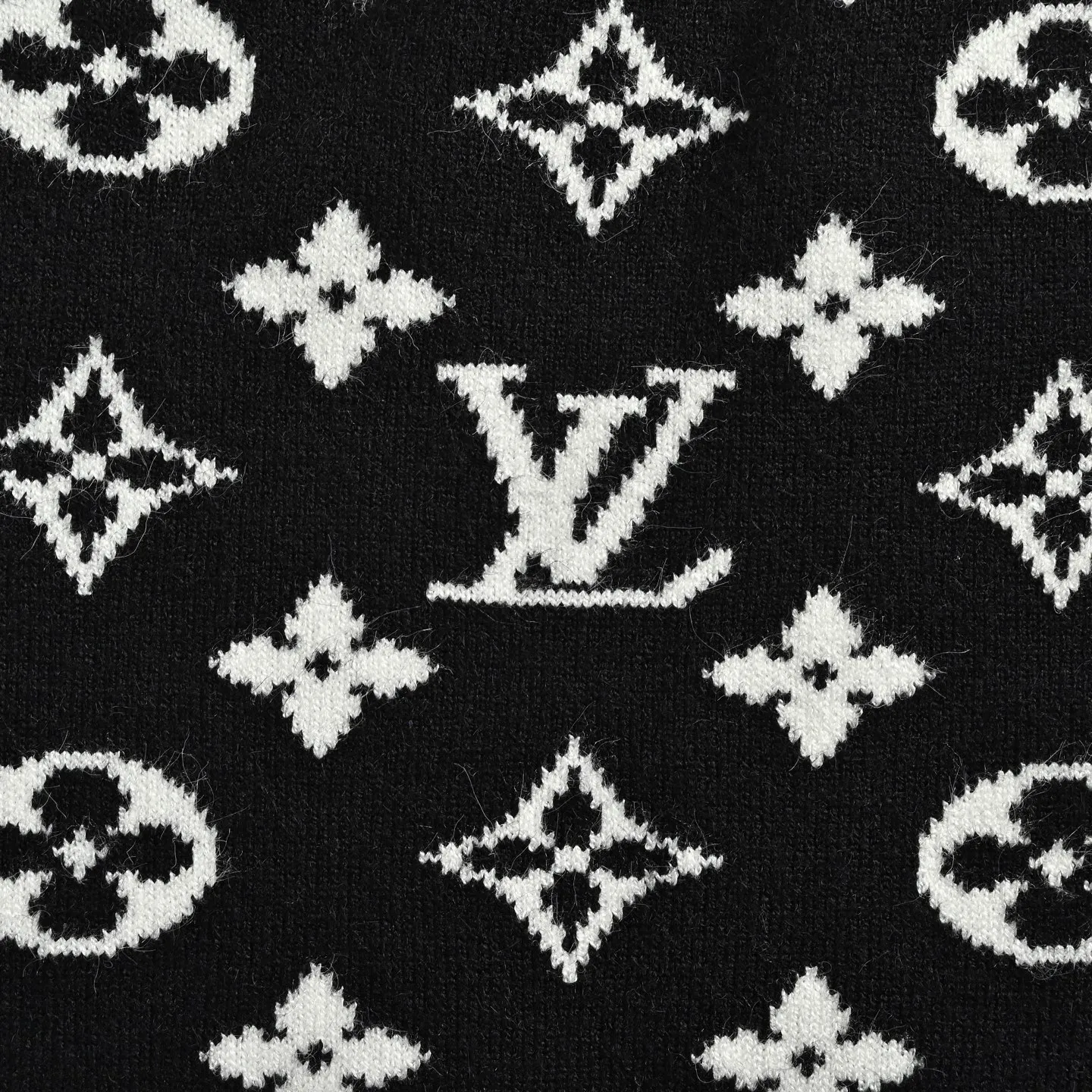 Louis Vuitton/Louis Vuitton all-over printed jacquard sweater